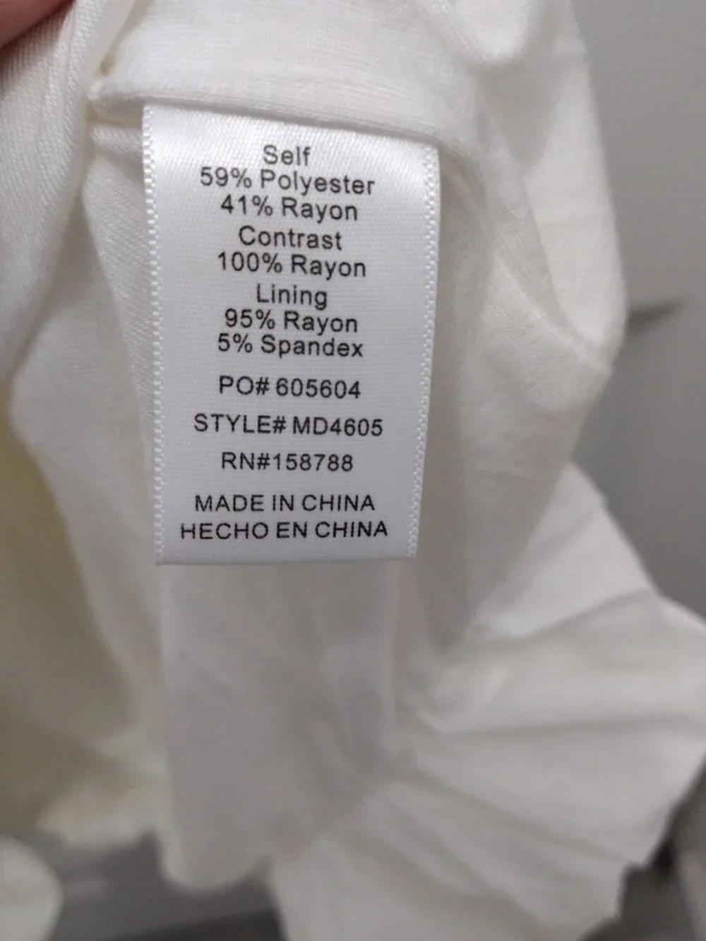 Mable White Bubble Hem Mini Dress Size M Scoop Neck Sleeveless Fit & Flare NWOT - Picture 6 of 7